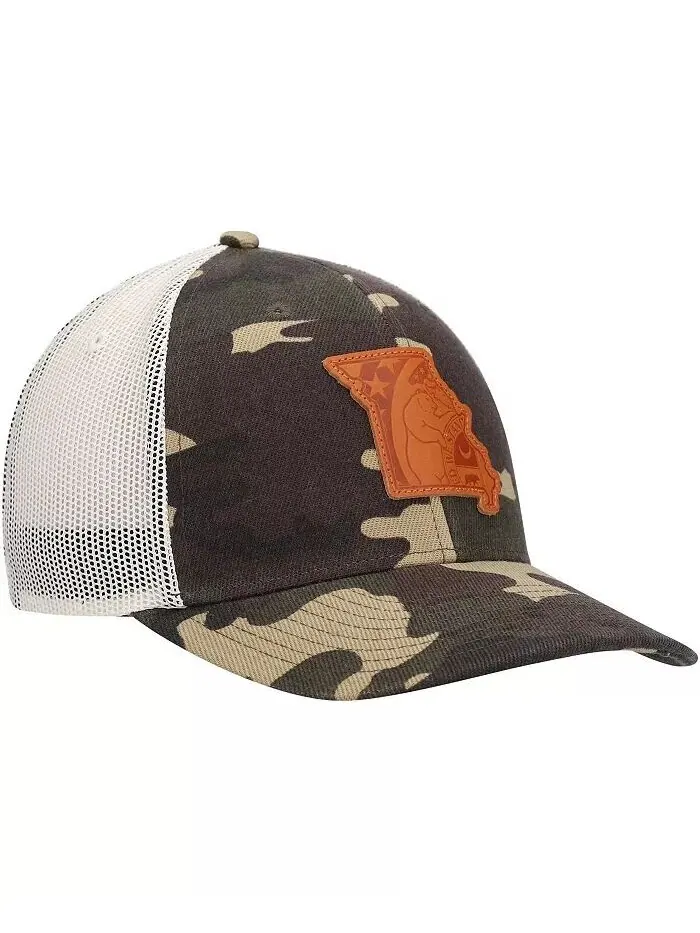 Мужская камуфляжная шляпа Missouri Icon Woodland State с нашивкой Trucker Snapback Local Crowns — изображение 3 из 4
