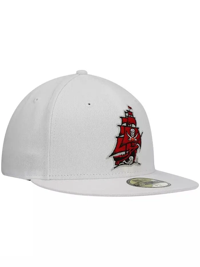 Мужская белая приталенная шляпа Tampa Bay Buccaneers Omaha с альтернативным логотипом 59FIFTY New — изображение 2 из 4