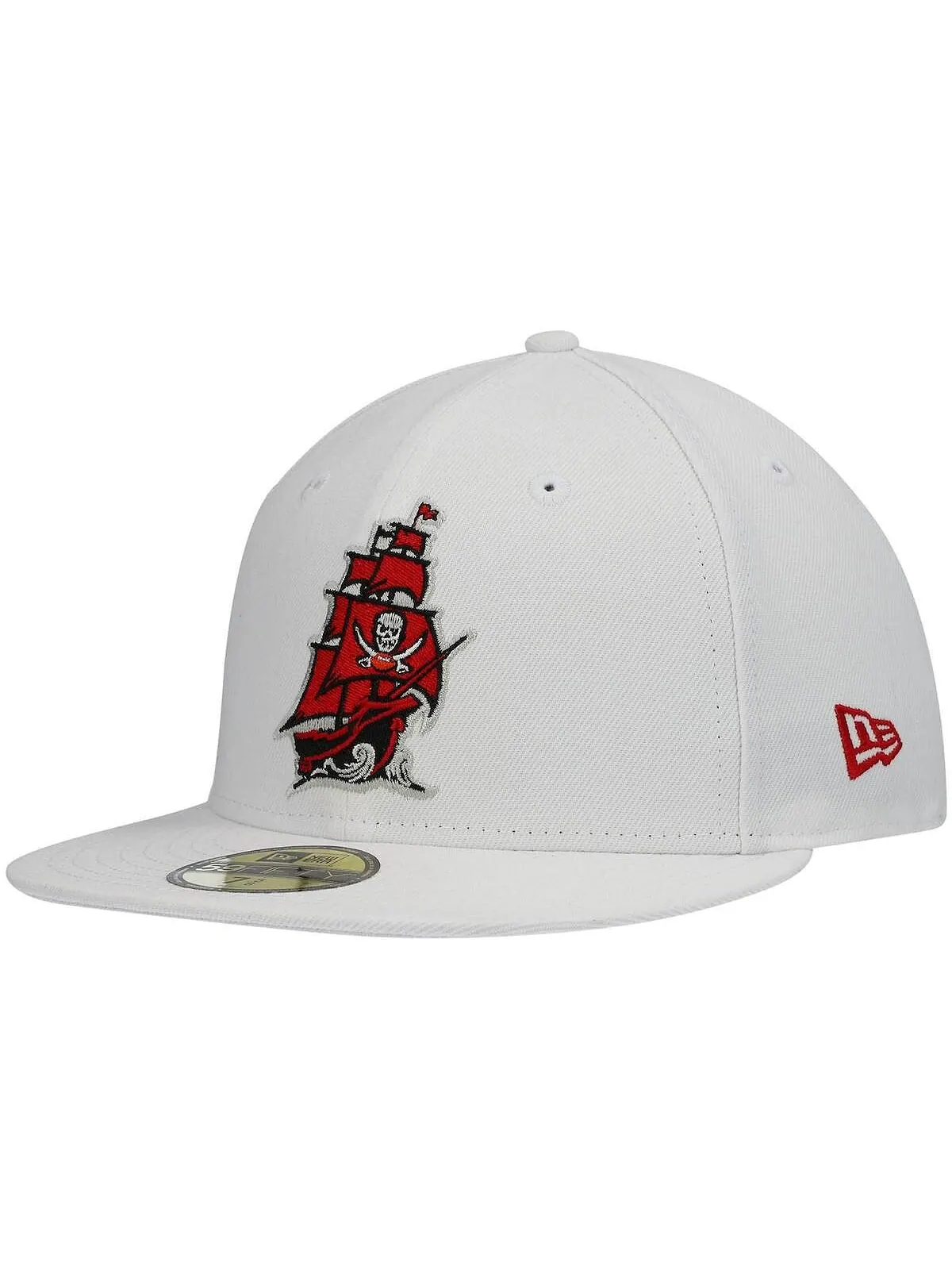 Мужская белая приталенная шляпа Tampa Bay Buccaneers Omaha с альтернативным логотипом 59FIFTY New