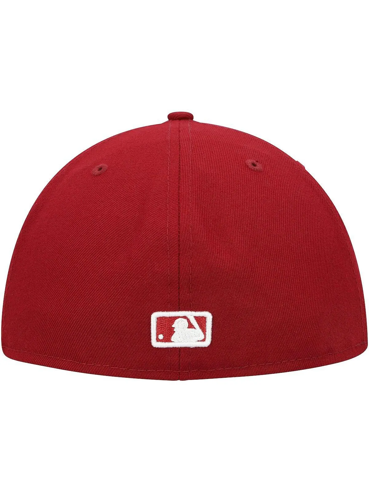 Мужская приталенная кепка Cardinal Tampa Bay Rays белая с логотипом 59FIFTY New Era — изображение 4 из 4, красный