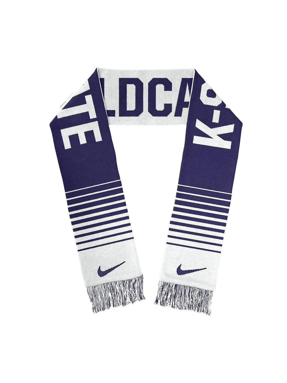 Мужской и женский шарф Kansas State Wildcats Rivalry Local Verbiage Nike — изображение 2 из 2, фиолетовый