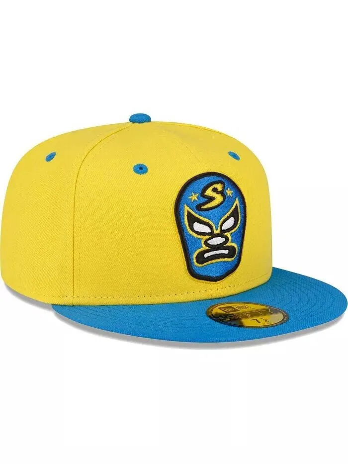 Мужская желтая приталенная шляпа Sacramento River Cats Copa De La Diversion 59FIFTY New Era — изображение 3 из 4