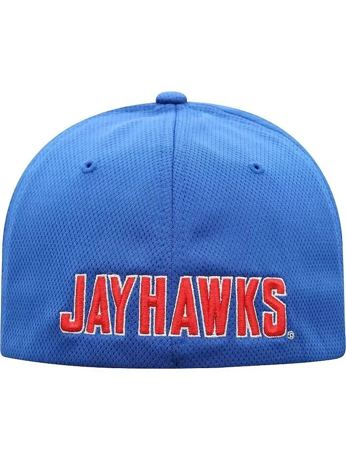 Мужская гибкая кепка с логотипом Royal Kansas Jayhawks Reflex Top Of The World — изображение 4 из 4