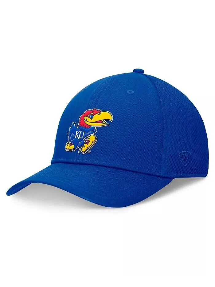 Мужская кепка Royal Kansas Jayhawks Spacer Flex Top of the World — изображение 1 из 4