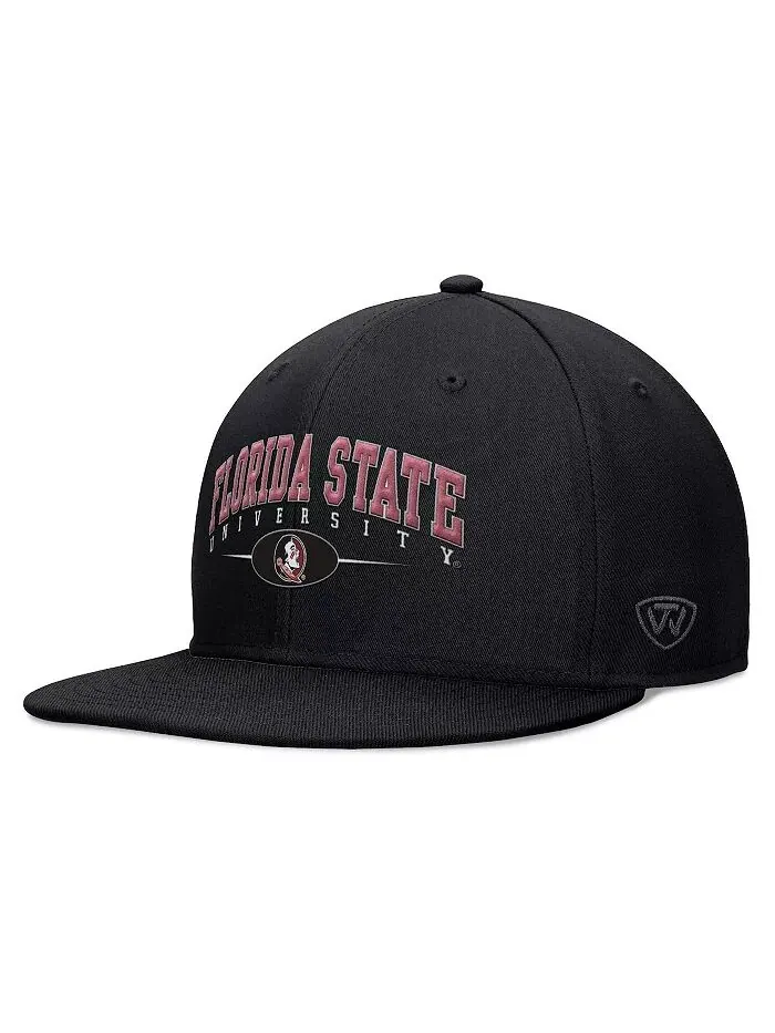 Мужская черная бейсболка Florida State Seminoles Bullpen Snapback Top of the World — изображение 1 из 3