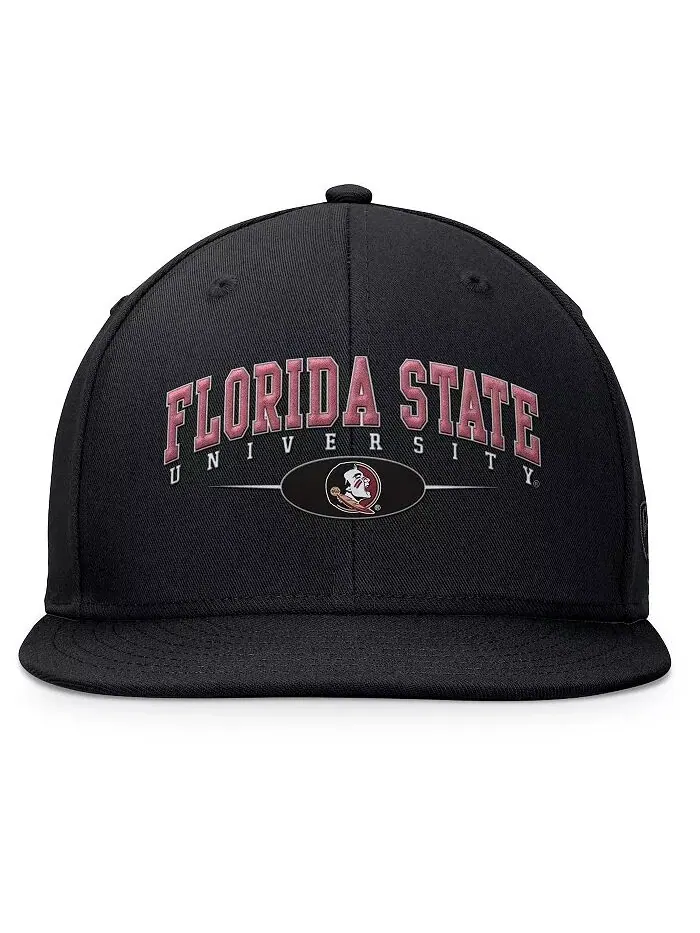 Мужская черная бейсболка Florida State Seminoles Bullpen Snapback Top of the World — изображение 3 из 3