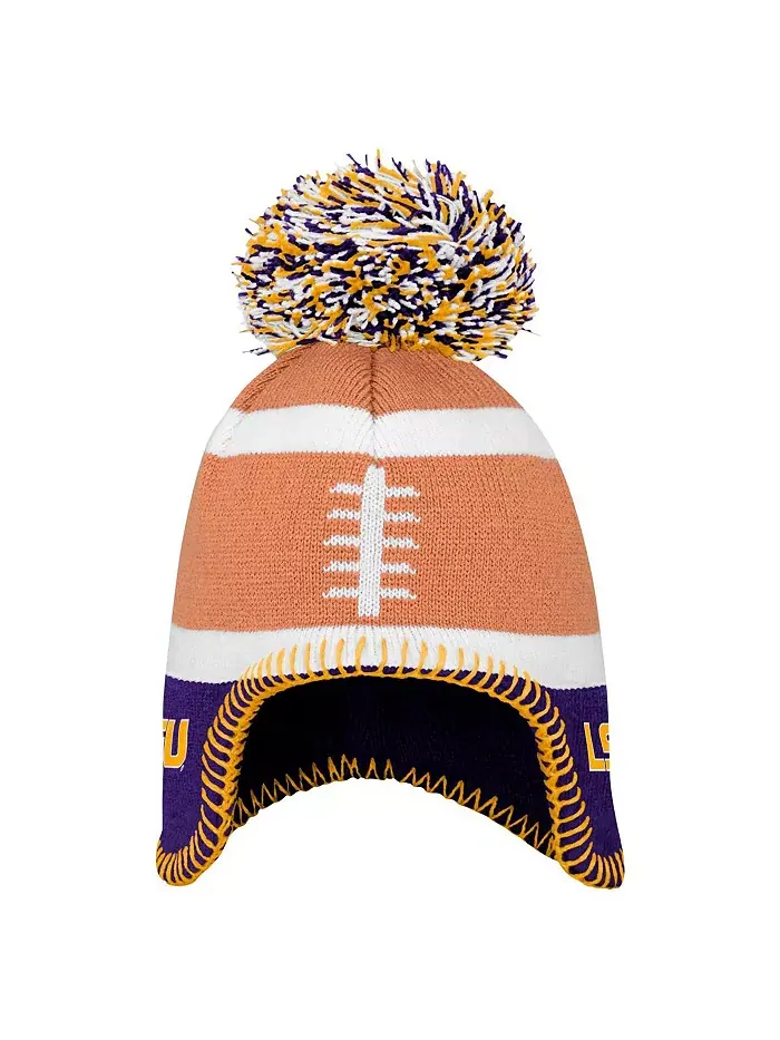 Детская вязаная шапочка с помпоном LSU Tigers Football Head в коричневом цвете Fanatics — изображение 2 из 2