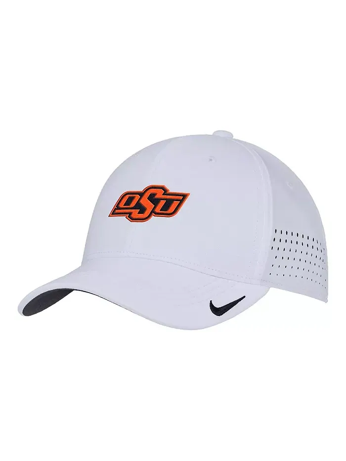 Мужская белая бейсболка Oklahoma State Cowboys 2025 On-Field Performance Flex Nike — изображение 3 из 3