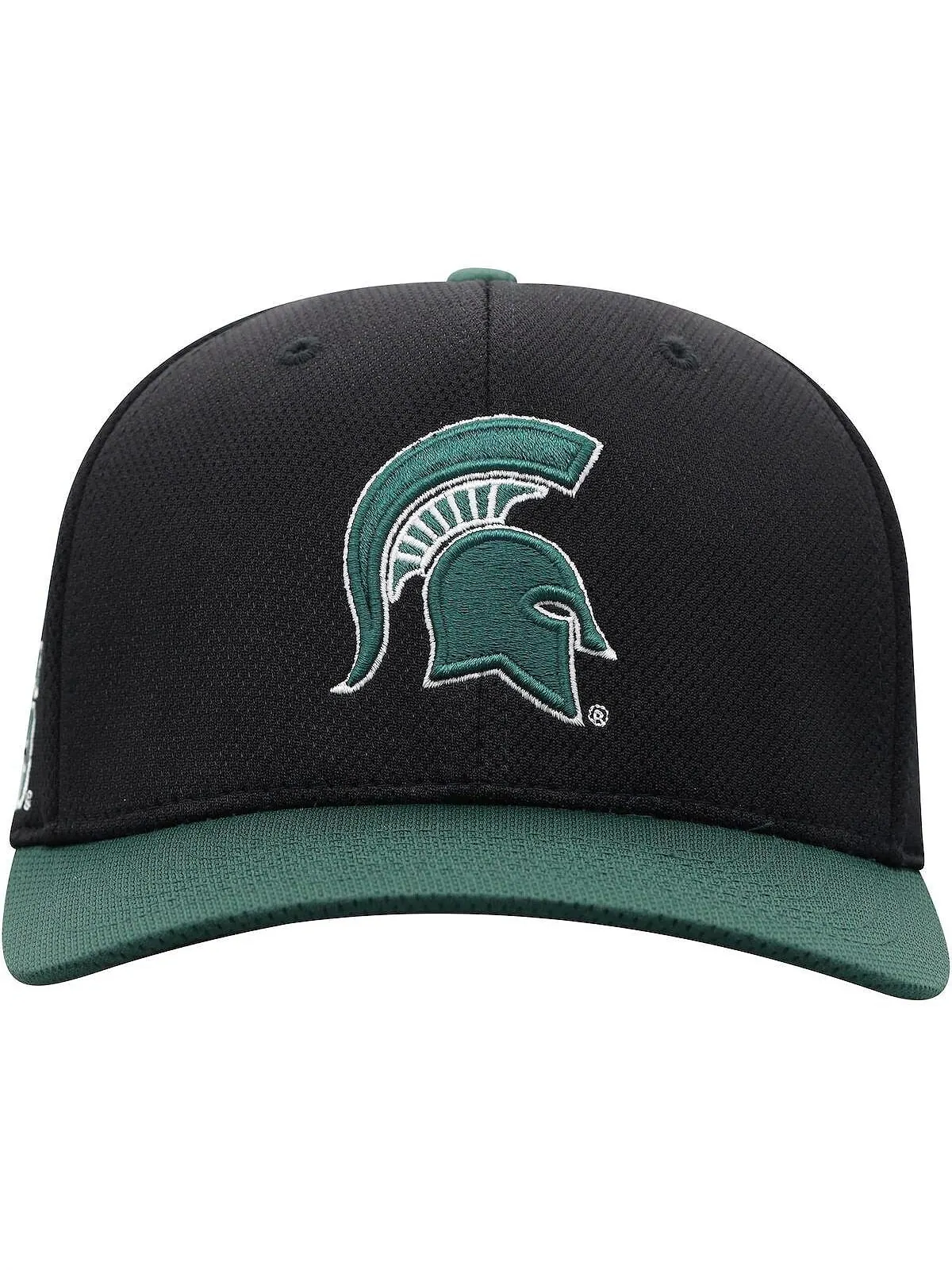 Мужская черно-зеленая двухцветная кепка Reflex Hybrid Tech Flex Michigan State Spartans Top of the — изображение 2 из 4