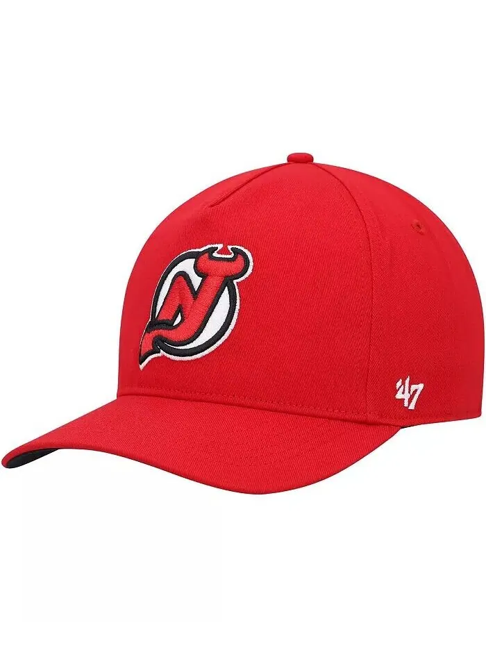 Мужская красная бейсболка New Jersey Devils Primary Hitch Snapback '47 Brand — изображение 1 из 2