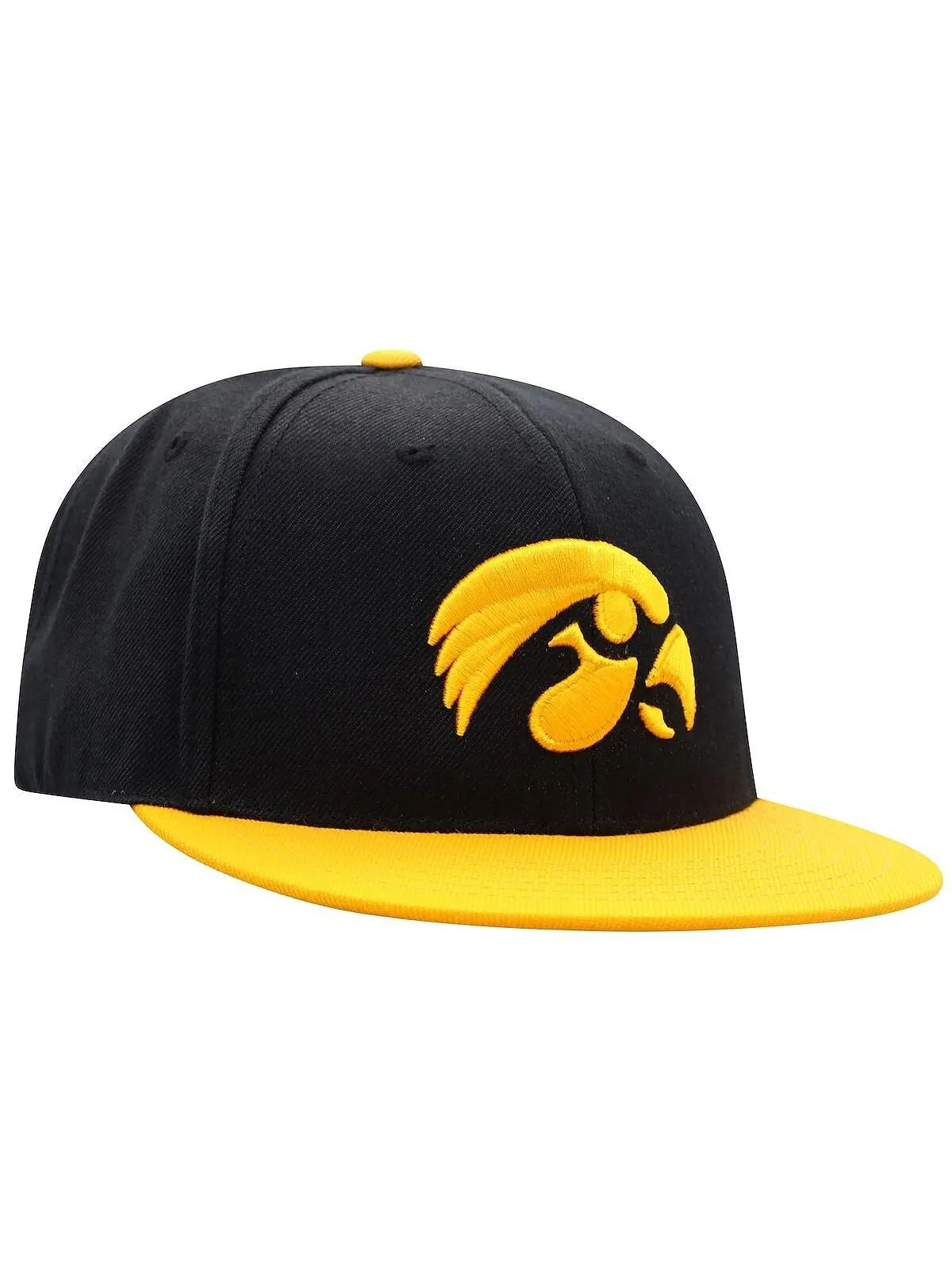 Мужская двухцветная приталенная шляпа черного и золотого цвета Iowa Hawkeyes Team Color Top of the — изображение 3 из 4