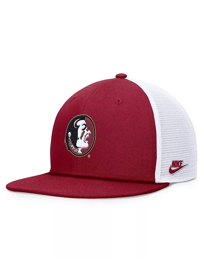 Мужская кепка Snapback цвета гранат/белый Florida State Seminoles Legacy Pro Nike — изображение 1 из 4