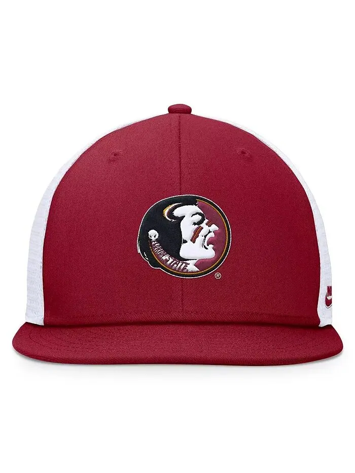 Мужская кепка Snapback цвета гранат/белый Florida State Seminoles Legacy Pro Nike — изображение 4 из 4