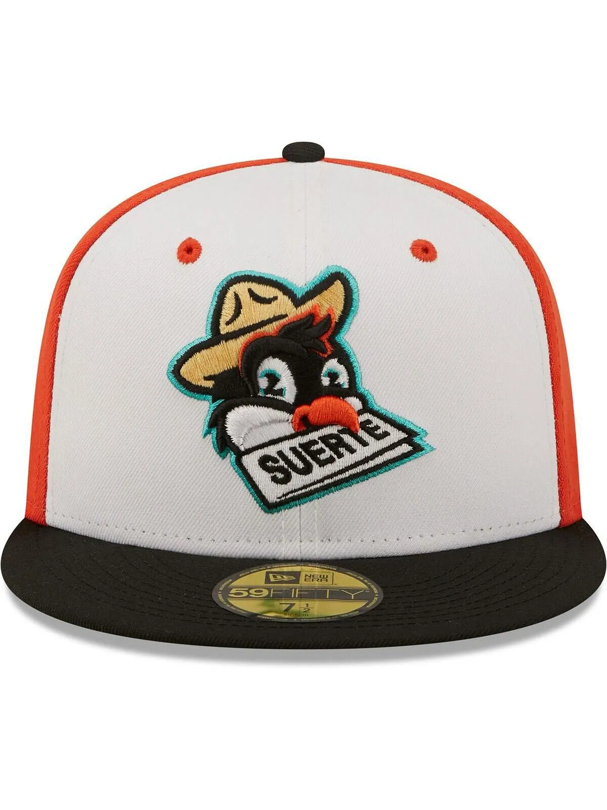 Мужская белая, черная приталенная шляпа Pajaritos de Norfolk Copa De La Diversion 59FIFTY New Era — изображение 2 из 4