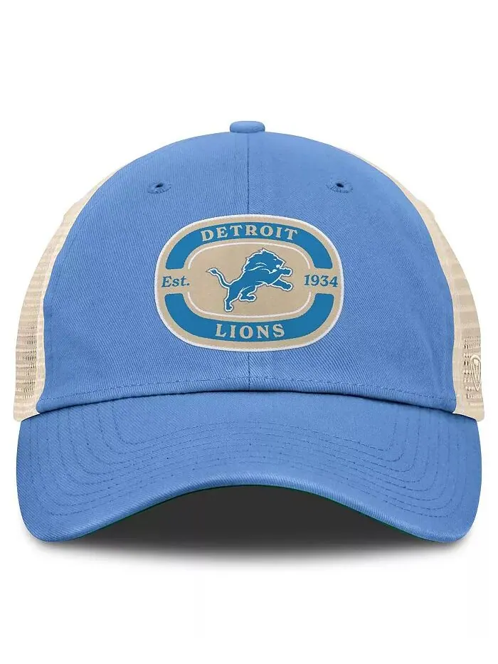 Мужская синяя регулируемая кепка с нашивкой команды Detroit Lions Top of the World — изображение 4 из 4