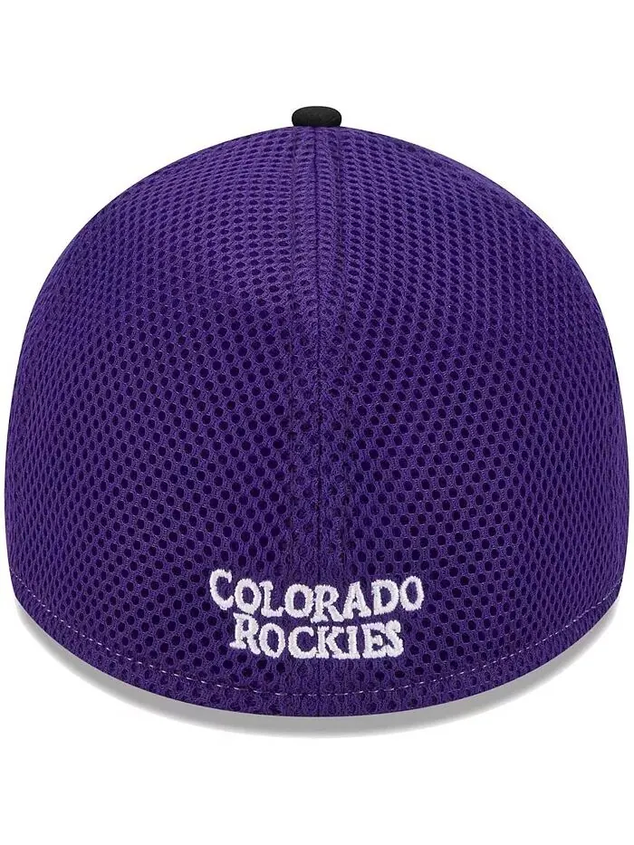 Мужская черная кепка Colorado Rockies Team Neo 39THIRTY Flex Hat New Era — изображение 4 из 4