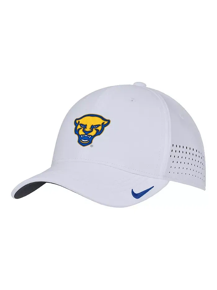 Мужская белая бейсболка Pitt Panthers 2025 On-Field Performance Flex Nike — изображение 3 из 3