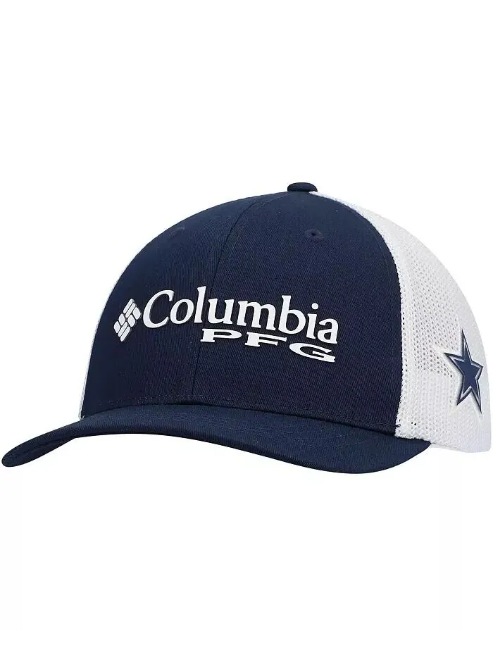 Кепка-кнопка с сетчатой вставкой PFG для мальчиков Navy Dallas Cowboys Columbia — изображение 1 из 2