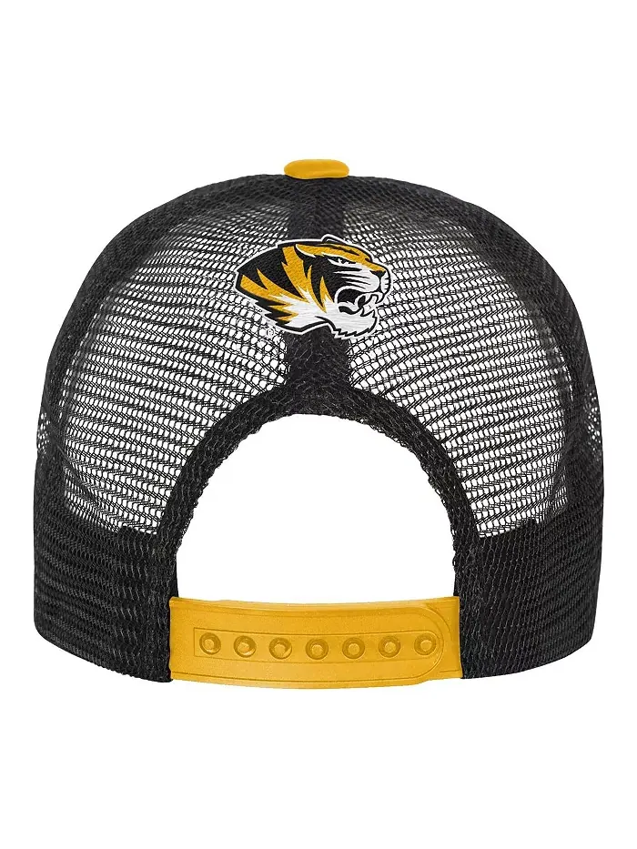 Большие размеры для парней и девушек черно-кремовая кепка Missouri Tigers Modern Fan Trucker с — изображение 2 из 3