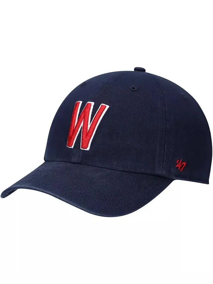 Мужская темно-синяя регулируемая шляпа Washington Senators 1961 с логотипом Cooperstown Collection — изображение 1 из 4
