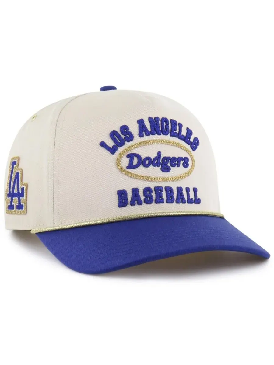 Кепка с принтом Stoney Clover Lane X Los Angeles Dodgers Glitter Rope Hitch '47 Brand, Natural Royal — изображение 1 из 3