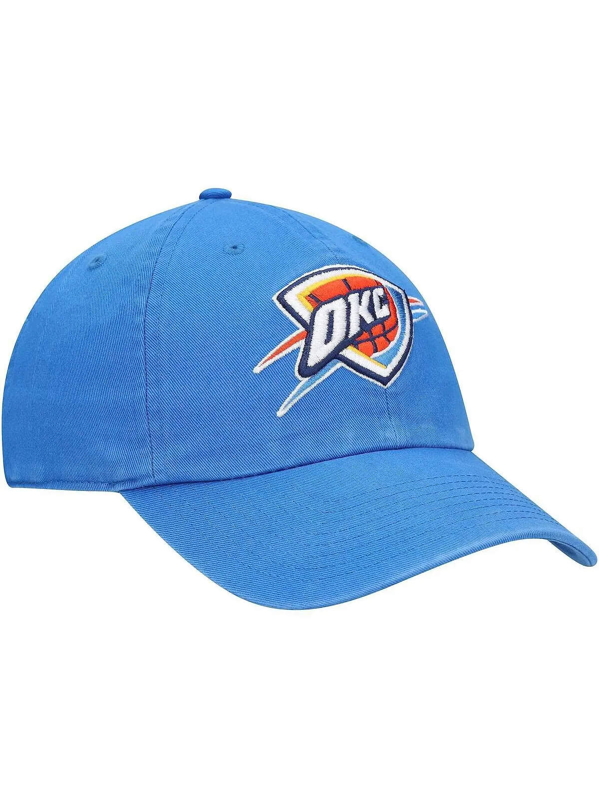 Мужская синяя регулируемая кепка Oklahoma City Thunder Team Clean Up '47 Brand — изображение 2 из 4, синий