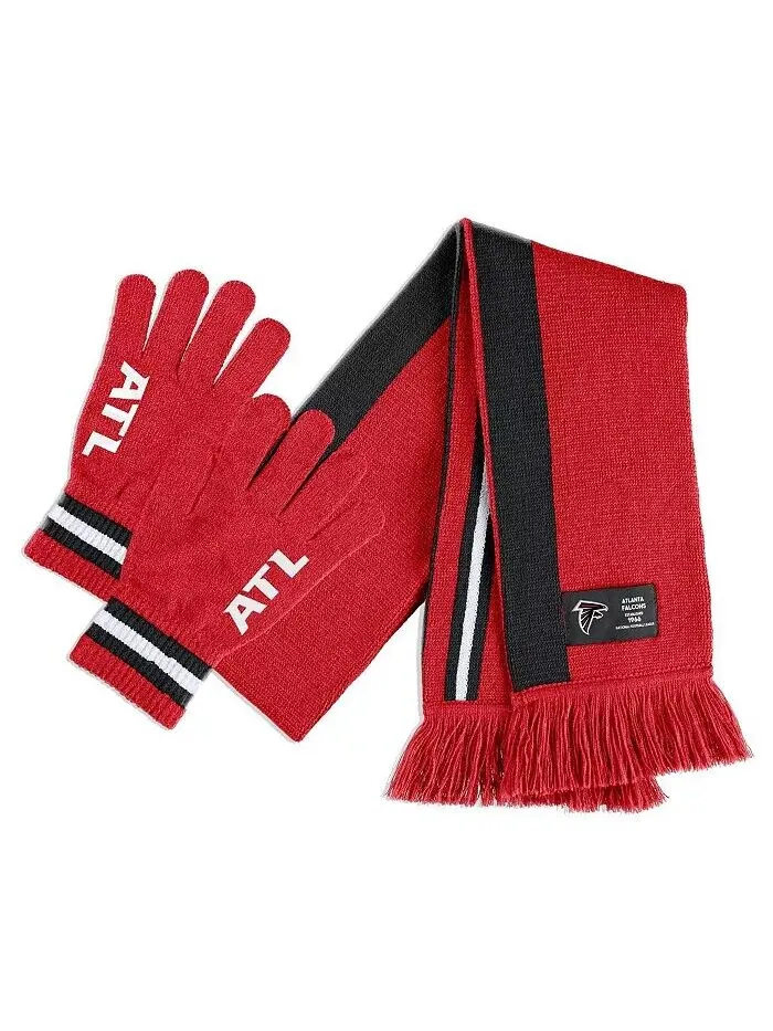 Женский комплект из шарфа и перчаток Atlanta Falcons WEAR by Erin Andrews — изображение 1 из 3