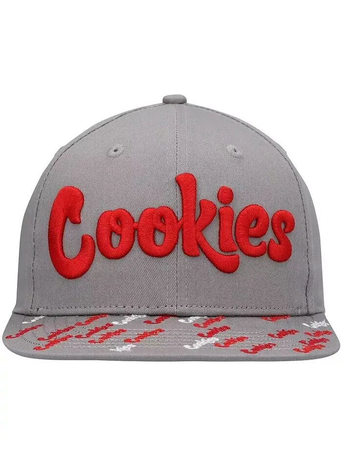 Мужская серая шляпа Snapback с тройным лучом Cookies — изображение 2 из 4