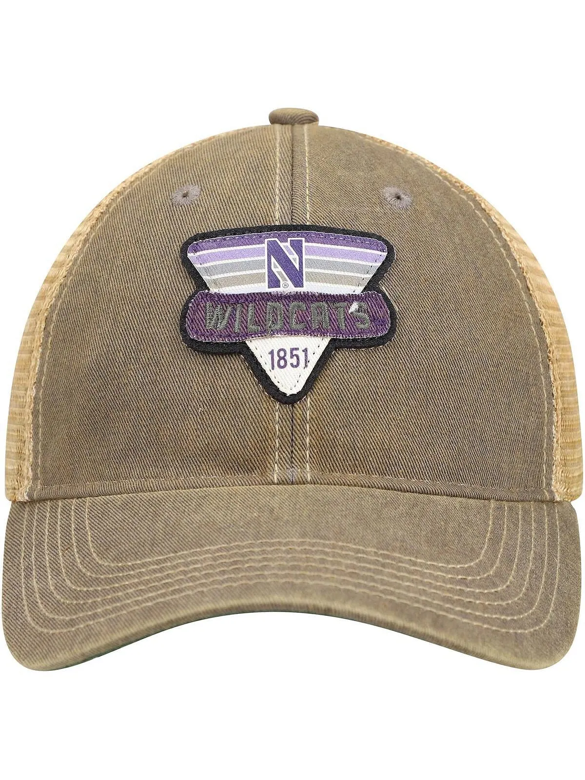 Мужская серая кепка Northwestern Wildcats Legacy Point Old Favorite Trucker Snapback Legacy Athletic — изображение 2 из 4