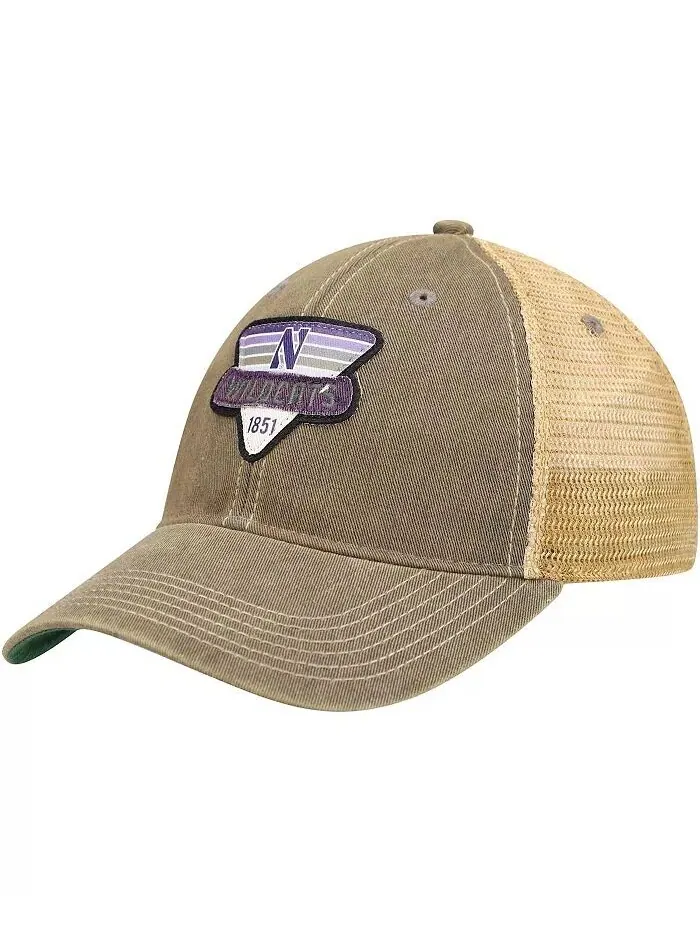 Мужская серая кепка Northwestern Wildcats Legacy Point Old Favorite Trucker Snapback Legacy Athletic