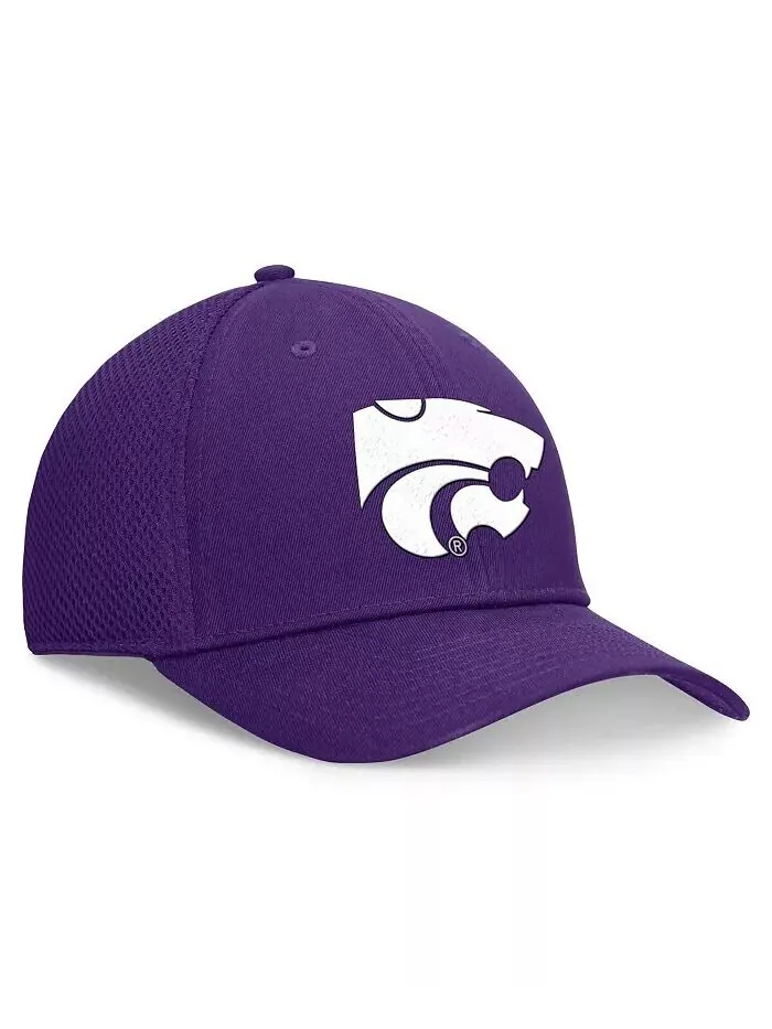 Мужская фиолетовая кепка Kansas State Wildcats Spacer Flex Top of the World — изображение 3 из 4