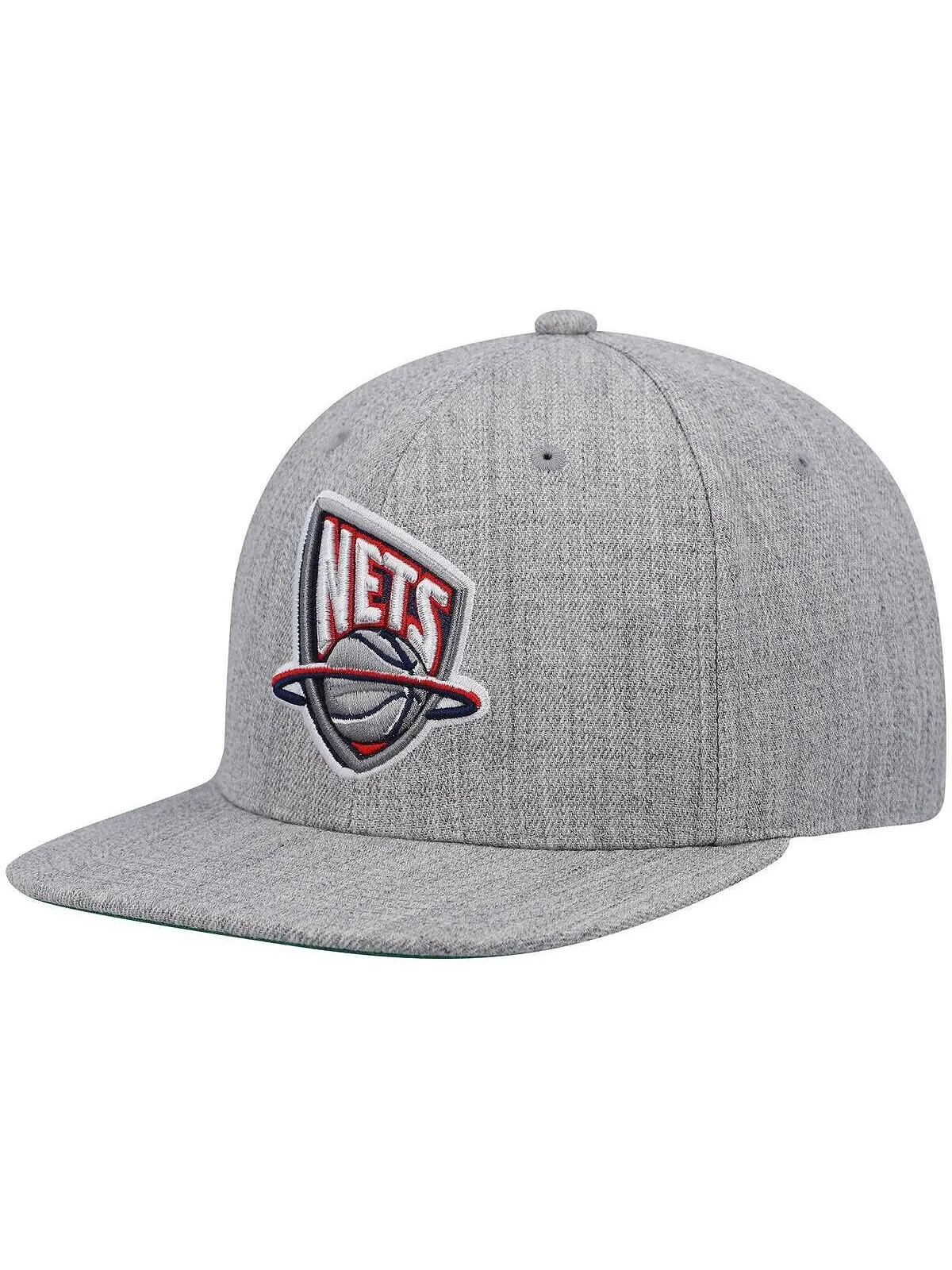 Мужская серая бейсболка New Jersey Nets Hardwood Classics Team 2.0 Snapback с оттенком серого цвета — изображение 1 из 3