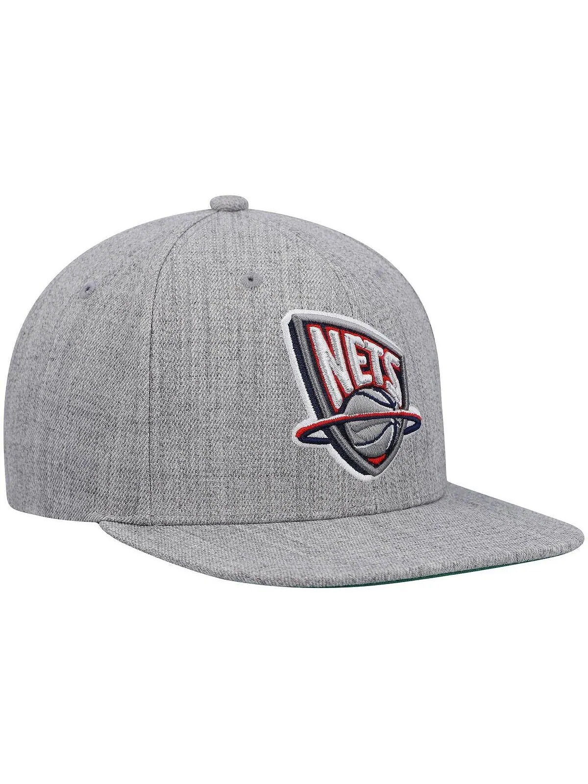 Мужская серая бейсболка New Jersey Nets Hardwood Classics Team 2.0 Snapback с оттенком серого цвета — изображение 3 из 3