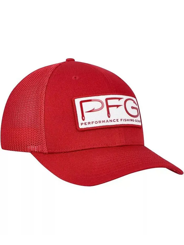 Мужская кепка Cardinal Arkansas Razorbacks PFG Hooks Flex Hat Columbia — изображение 3 из 4
