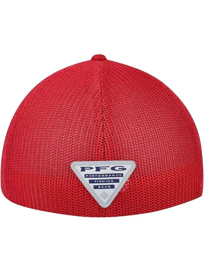 Мужская кепка Cardinal Arkansas Razorbacks PFG Hooks Flex Hat Columbia — изображение 4 из 4