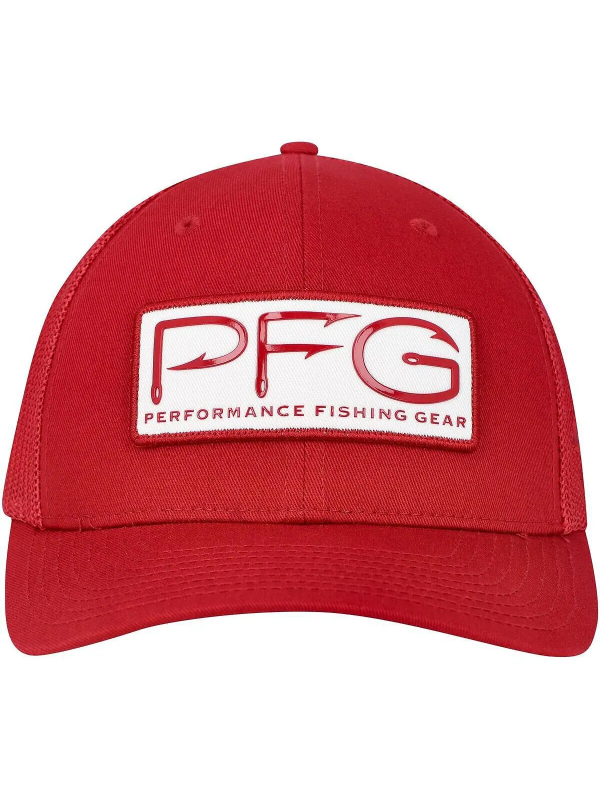 Мужская кепка Cardinal Arkansas Razorbacks PFG Hooks Flex Hat Columbia — изображение 2 из 4, красный