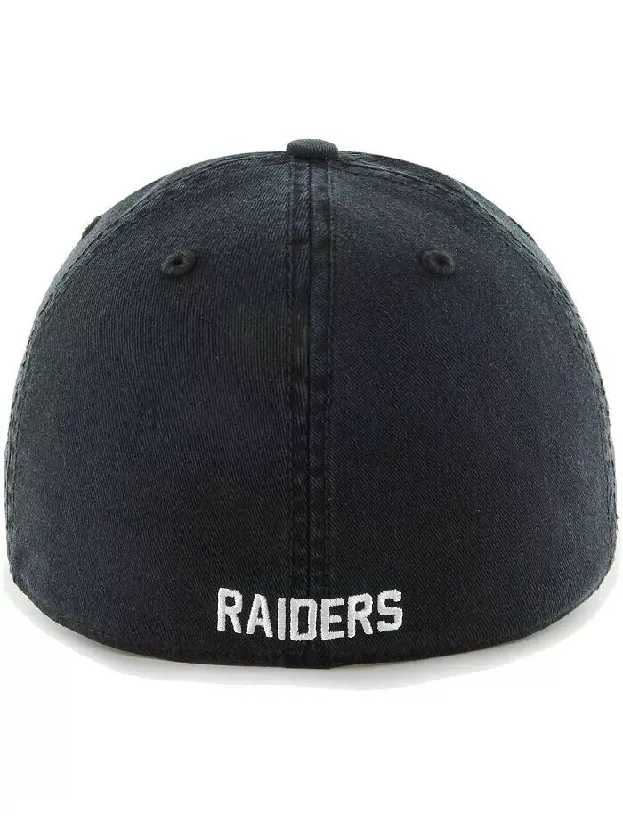 Черная мужская приталенная шляпа Las Vegas Raiders Gridiron Classics Franchise Legacy '47 Brand — изображение 2 из 2