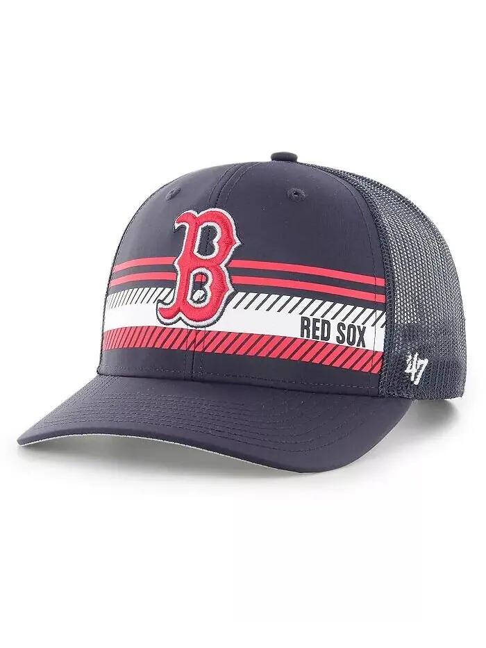 Мужская темно-синяя кепка Boston Red Sox Cumberland Trucker Snapback '47 '47 Brand — изображение 1 из 2