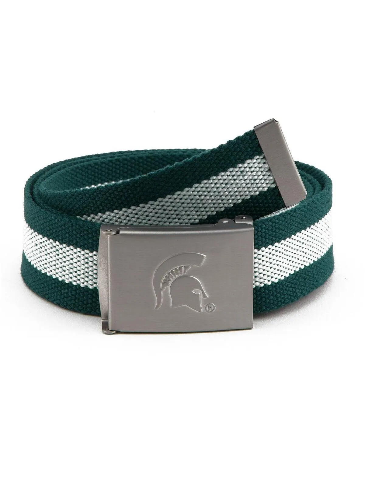 Мужской тканевый ремень Michigan State Spartans Eagles Wings — изображение 1 из 1, зеленый