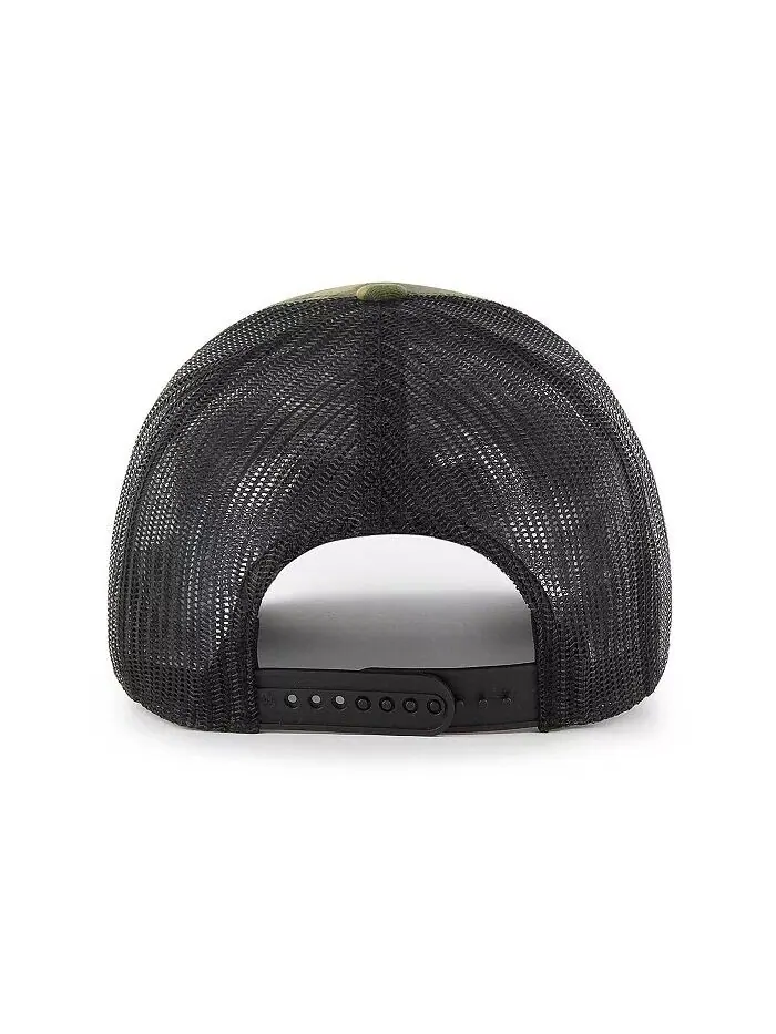 Мужская кепка-кнопка Camo, черная New York Rangers Trucker Snapback '47 Brand — изображение 2 из 2