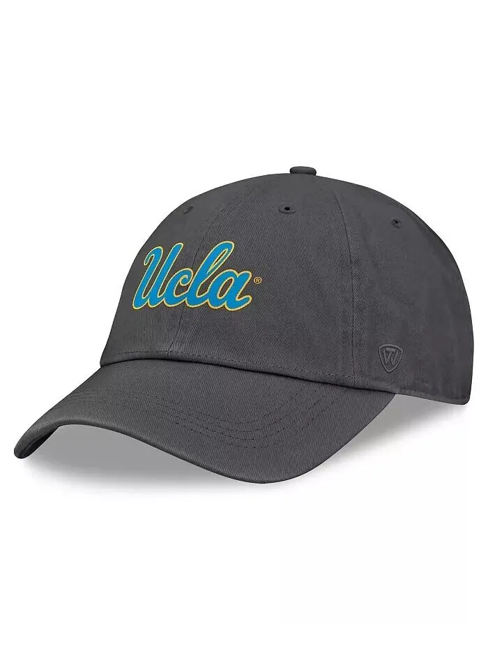 Мужская кепка Heather Charcoal UCLA Bruins Team Logo Washed Adjustable Hat Top of the World — изображение 1 из 4