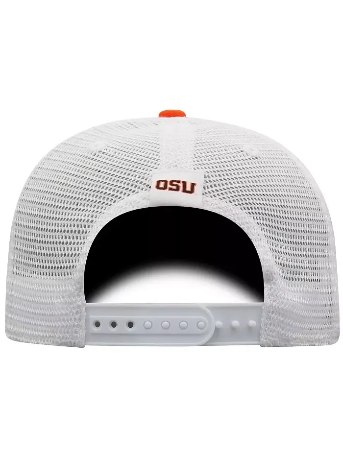 Мужская оранжево-белая бейсболка Oregon State Beavers Victory Baseline Adjustable Trucker Top Of — изображение 3 из 4