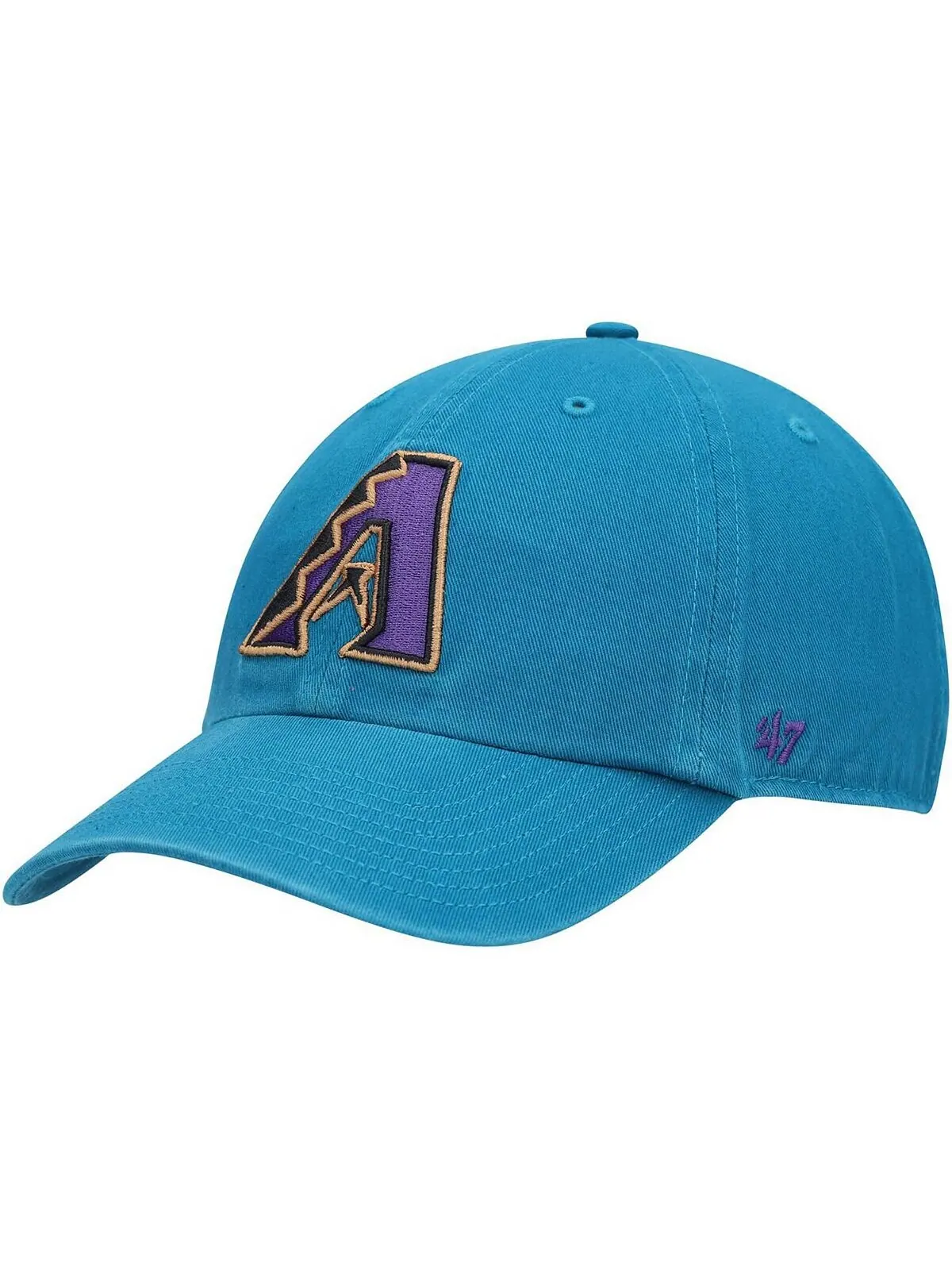 Мужская бирюзовая регулируемая шляпа с логотипом Arizona Diamondbacks Cooperstown Collection Clean — изображение 1 из 4