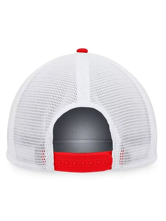 Мужская красно-белая кепка Washington Nationals Foam Trucker Snapback Majestic — изображение 2 из 2