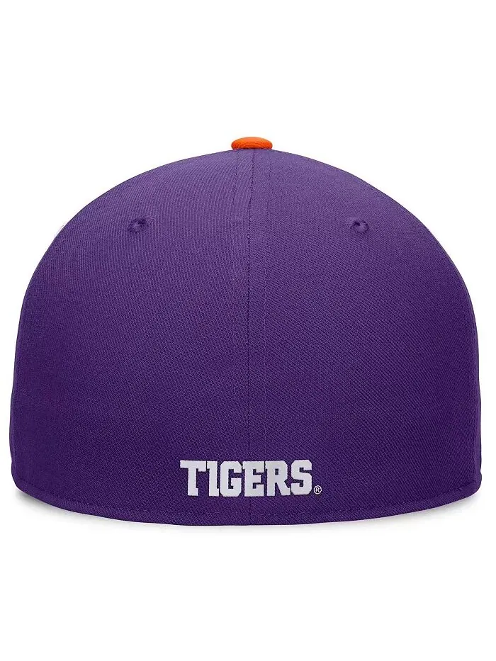 Мужская белая/оранжевая трехцветная кепка Clemson Tigers Heritage Collector Fitted Hat Top of the — изображение 2 из 4