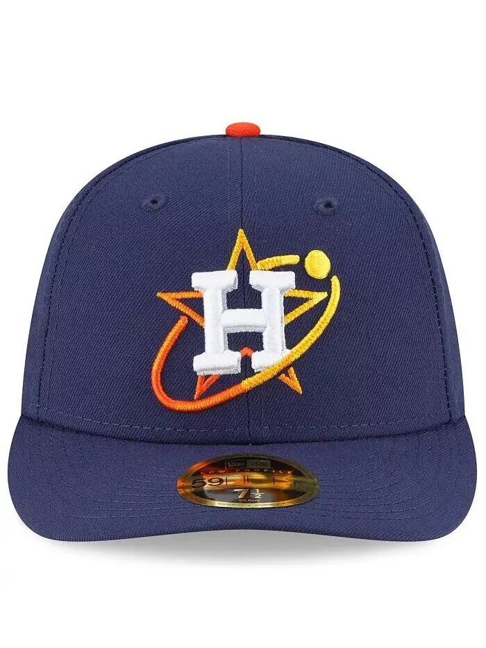 Мужская темно-синяя приталенная шляпа Houston Astros City Connect Low Profile 59FIFTY New Era — изображение 2 из 4