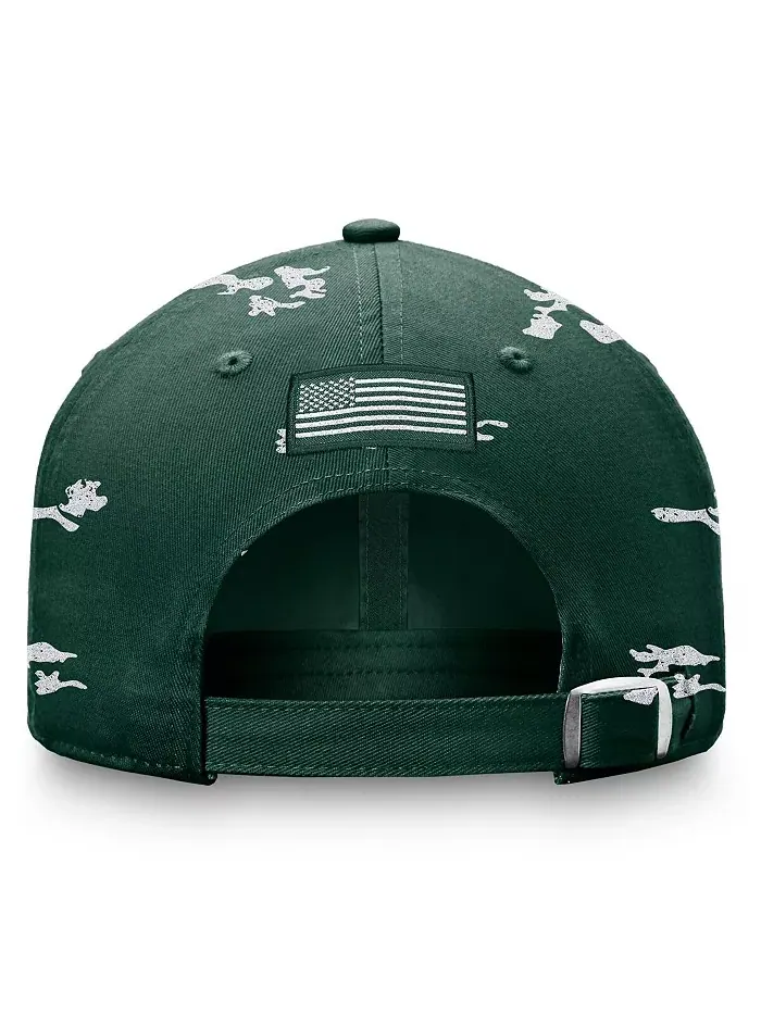Женская регулируемая кепка OHT Military Appreciation Betty Green Michigan State Spartans Top of the — изображение 3 из 4