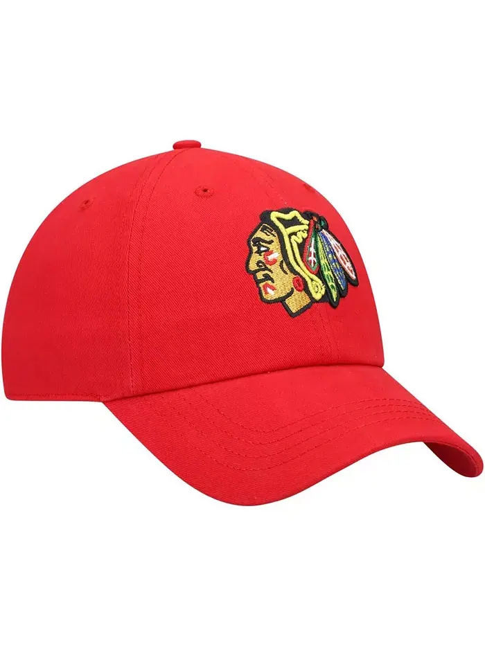 Женская регулируемая кепка Chicago Blackhawks Team Miata Clean Up красного цвета '47 Brand — изображение 3 из 4