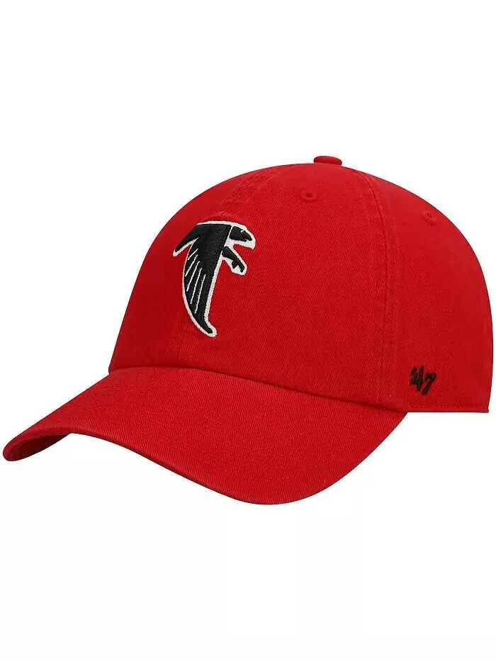 Мужская регулируемая кепка Red Atlanta Falcons '47 Clean Up Legacy '47 Brand — изображение 1 из 4