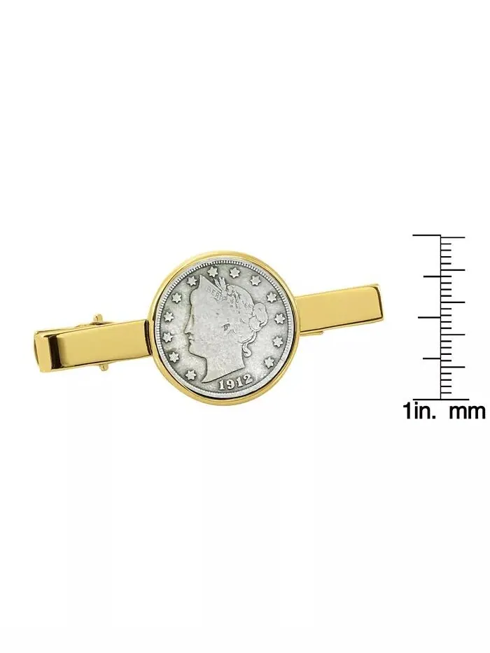 Зажим для галстука для монет Liberty, никелевая монета American Coin Treasures — изображение 2 из 3